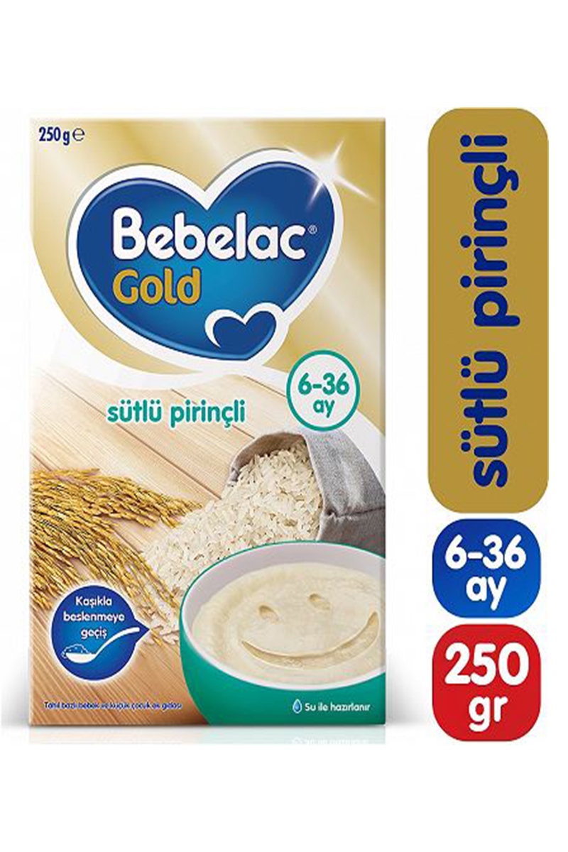 Bebelac Gold 6-36 Ay 250 gr Sütlü Pirinçli Kaşık Maması
