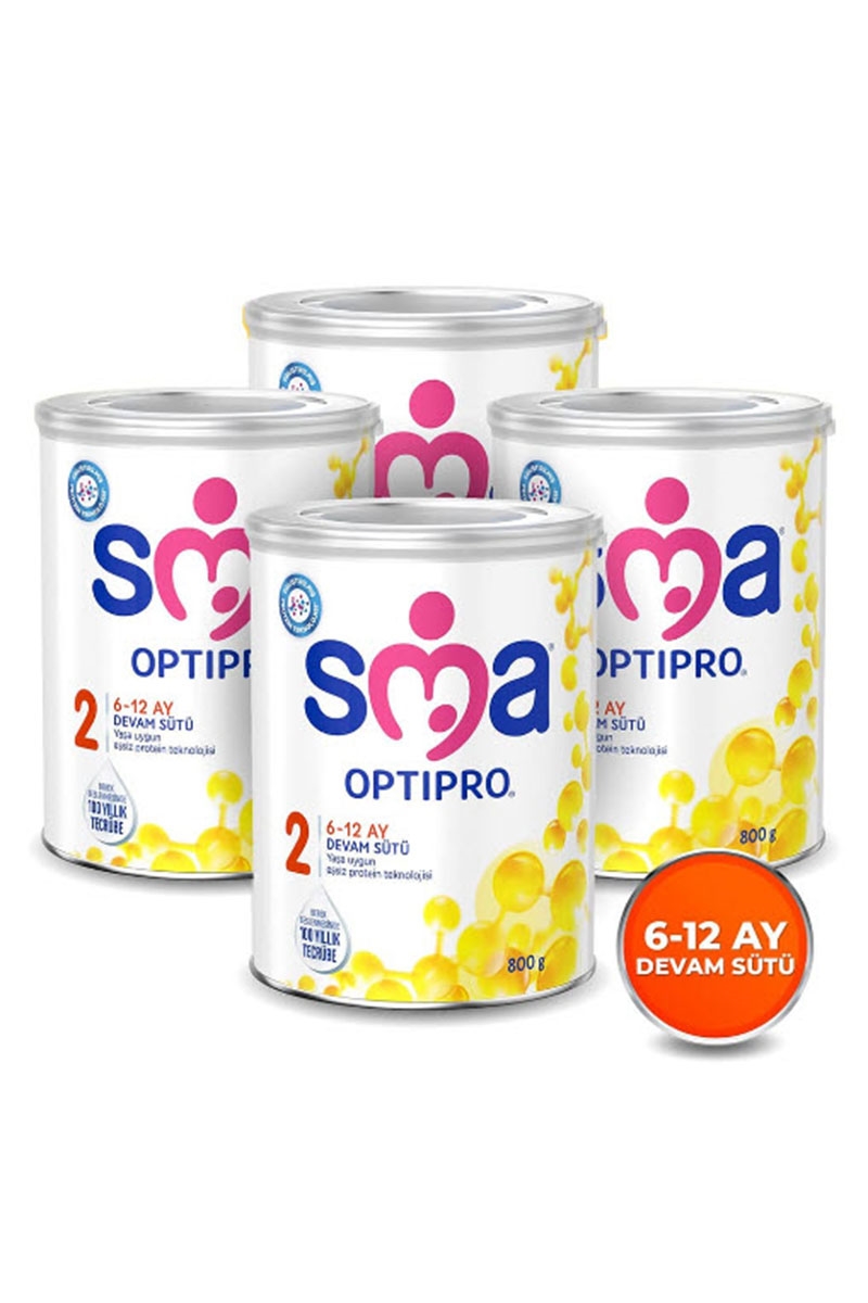 SMA 2 Optipro Devam Sütü 800 gr X 4 Adet